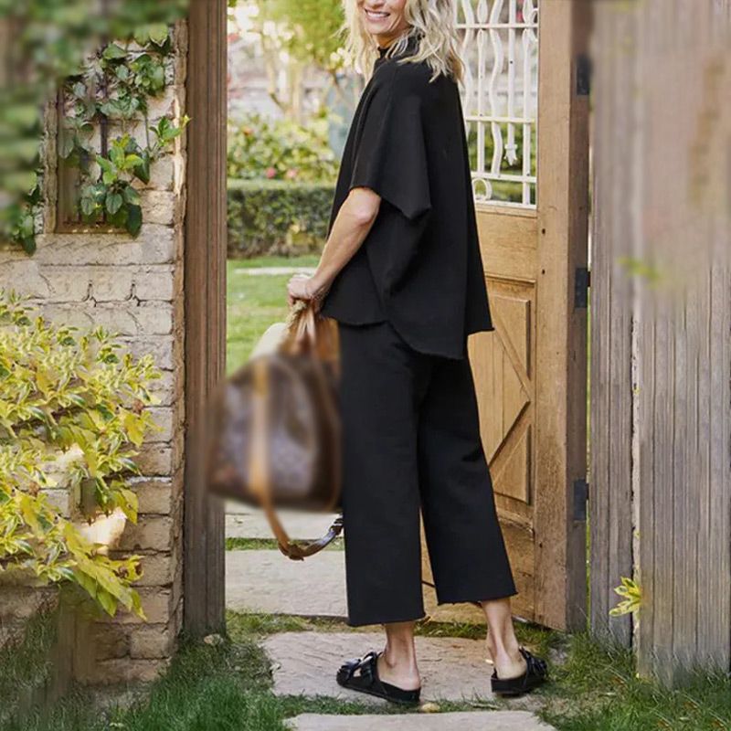 Kaylee™ | Chemisier et Pantalon à Col Trompette