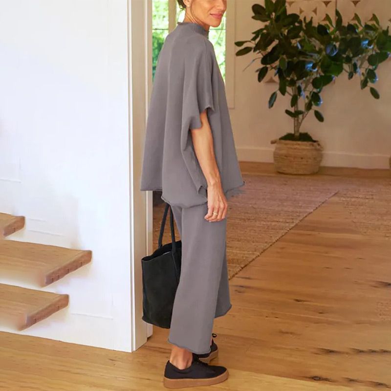 Kaylee™ | Chemisier et Pantalon à Col Trompette