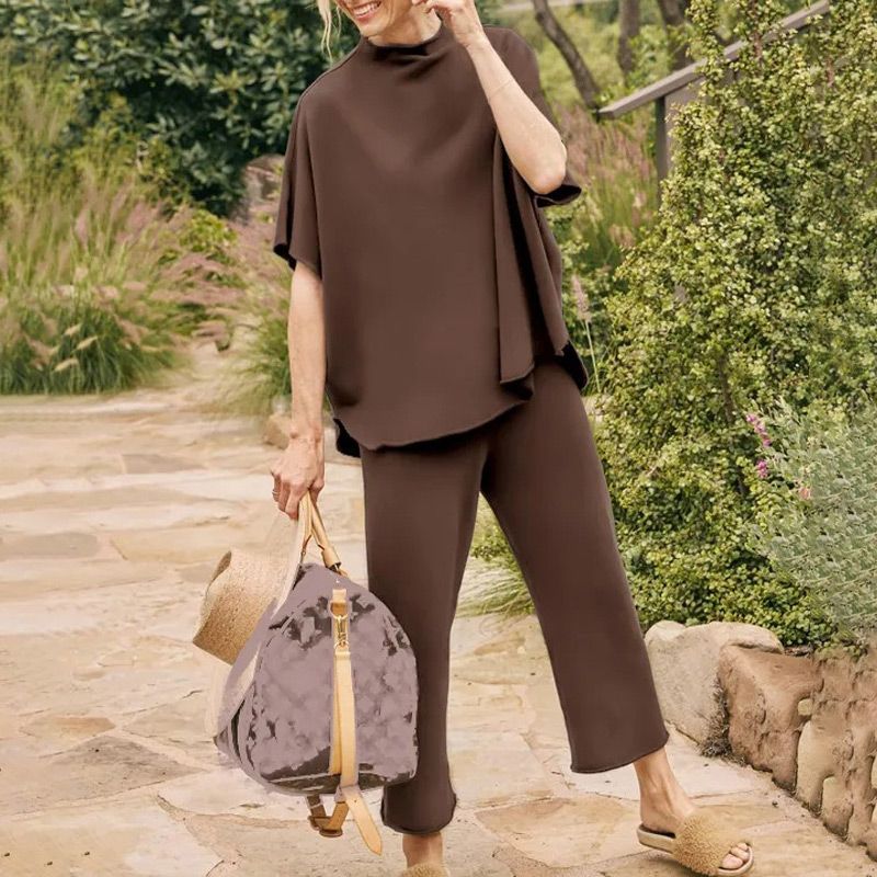 Kaylee™ | Chemisier et Pantalon à Col Trompette
